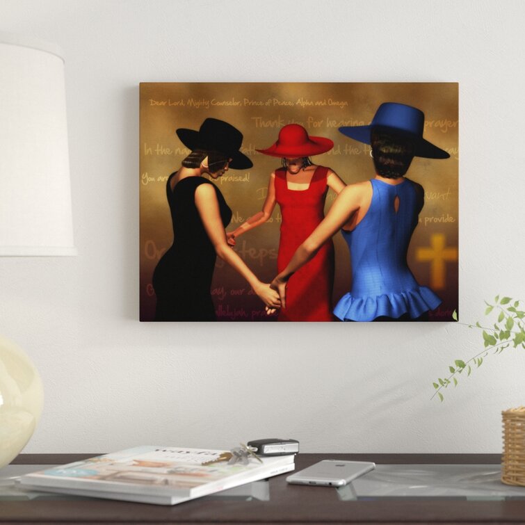 Gathered In My Name 1 Greenleaf African American On Canvas by Staci Maxwell  Print